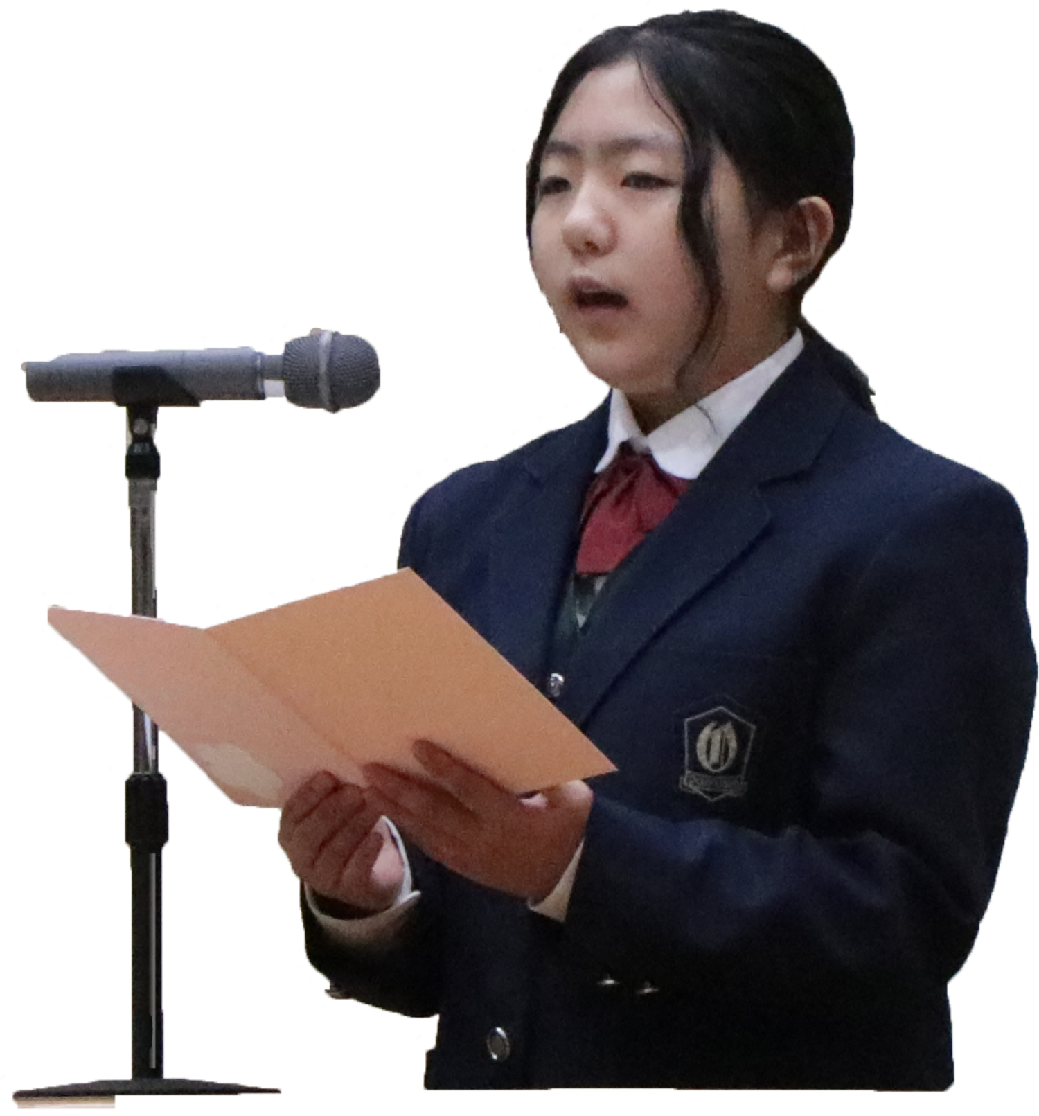 生徒会長　藤原　すなお　さん