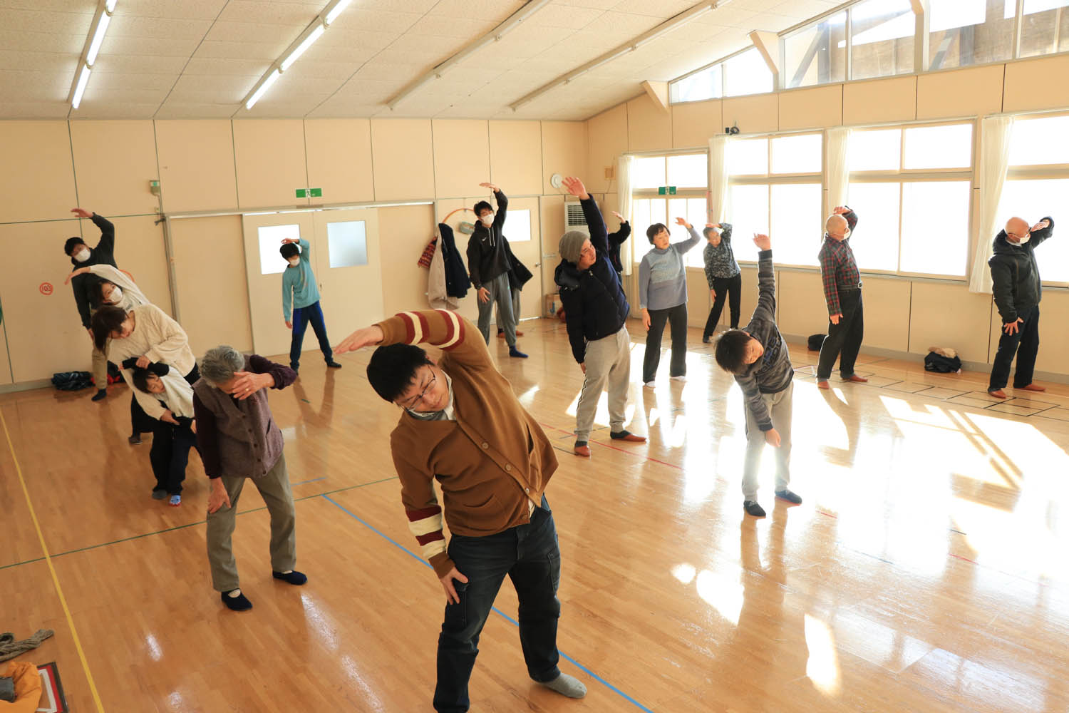 ラジオ体操で気持ちよく新春をスタートしましたのサムネイル