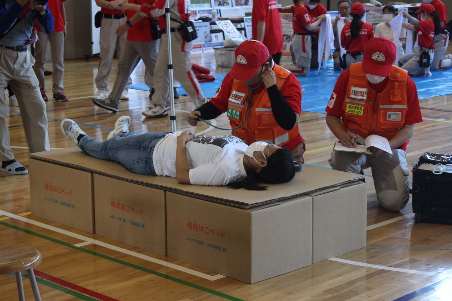 災害に備えて町内一斉で防災訓練のサムネイル