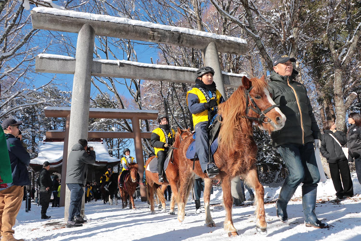 人馬ともに一年の無病息災を願いましたのサムネイル